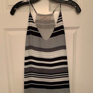 Ann Taylor LOFT striped silky camisole